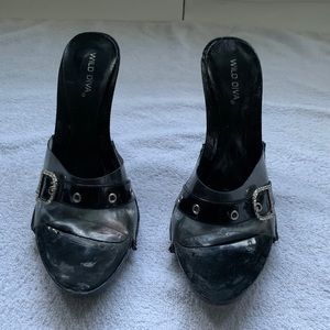 Party Shoes with Sparkles, clear toe cross & FUN!